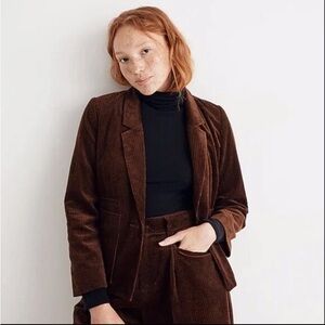Madewell Brown Corduroy Dorset Blazer Jacket XS